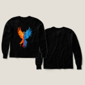 Meisjes Phoenix Rising Premium lange mouwen (Voorkant /achterkant)