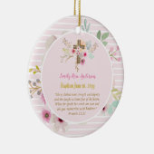 Meisjes PHOTO Baptism Christening Gift Proverb 31: Keramisch Ornament (Rechts)