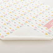 Meisjes Pijl Deken | Roze, goud, munt, grijs (3/4)