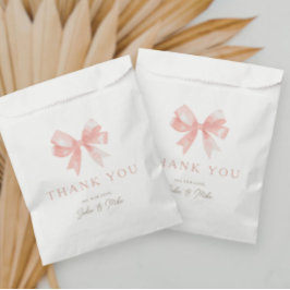 Meisjes 'Pink Bow Vrouwelijke Coquette Baby shower Bedankzakje