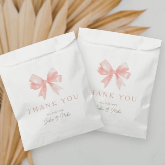 Meisjes 'Pink Bow Vrouwelijke Coquette Baby shower Bedankzakje