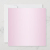 Meisjes Pink Gold Royal Baby shower Kaart (Achterkant)