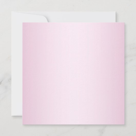 Meisjes Pink Gold Royal Baby shower Kaart (Achterkant)