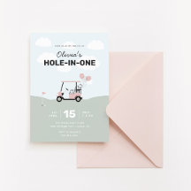 Meisjes 'Pink Hole-in-One Golf 1st Birthday