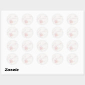 Meisjes 'Pink Sweet One Snoep Ice Cream 1st Birthd Ronde Sticker (Vel)