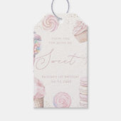 Meisjes 'Pink Sweet One Snoep Ice Cream Favoriet Cadeaulabel (Voorkant)