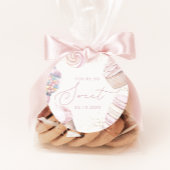 Meisjes 'Pink Sweet Snoep Ice Cream Bedankjes Labels