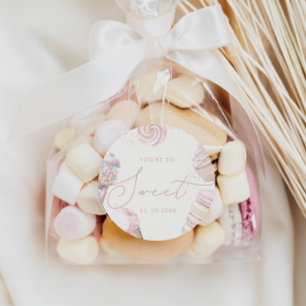 Meisjes 'Pink Sweet Snoep Ice Cream Ronde Sticker