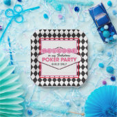 Meisjes Poker Kaart Party Papieren Bordje (Feest)