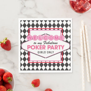 Meisjes Poker Kaart Party Servet