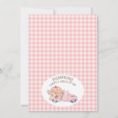 Meisjes Pompoen Vrachtwagen Herfst Foliage Bloemen Kaart (Achterkant)