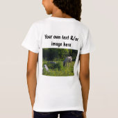 Meisjes pony of eigen woorden, eigen afbeelding t-shirt (Achterkant)