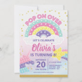 Meisjes Pop Fidget Birthday Party Invitation Kaart (Voorkant)