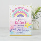 Meisjes Pop Fidget Birthday Party Invitation Kaart (Staand voorkant)