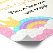 Meisje's Pop Het Fidget Verjaardag Poster (Hoek)