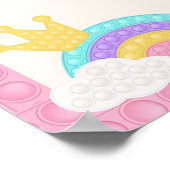 Meisjes Pop It Mijlpaal Fidget Poster (Hoek)