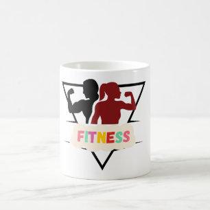 meisjes power gym motivatie ontwerp koffiemok