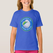 Meisjes 'Powered by Inner Peace Dove T-shirt (Voorkant)