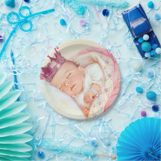 Meisjes  Princess Baby shower Papieren Bordje (Feest)