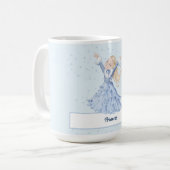 Meisjes Prinses Betoverde Sneeuwvlokken Koffiemok (Voorkant links)
