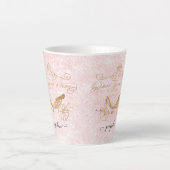 Meisjes prinses ooit op een Glitter-naam van Time Latte Mok (Voorkant)