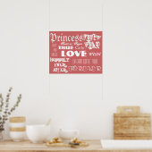 Meisjes prinses sprookje poster (Keuken)