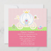 Meisjes prinses verjaardagsfeestje uitnodiging (Voorkant)