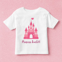 Meisjes Prinsessen Kasteel Persoonlijke T-Shirt