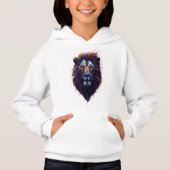 Meisjes pullover hoodie | Leeuw (Voorkant)