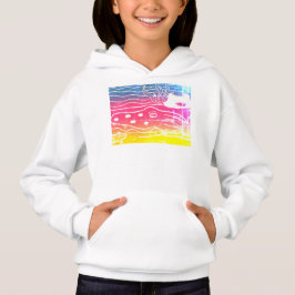 Meisjes Pullover Hoodie Rainbow Inktvis