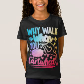 Meisjes Rainbow Cartwheel Gymnastiek Dans Cheer T-shirt (Voorkant)