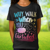 Meisjes Rainbow Cartwheel Gymnastiek Dans Cheer T-shirt