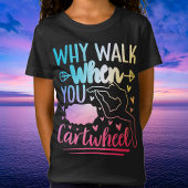 Meisjes Rainbow Cartwheel Gymnastiek Dans Cheer T-shirt