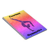 Meisjes Rainbow Glitter Gymnastics Notitieboek (Rechterzijde)