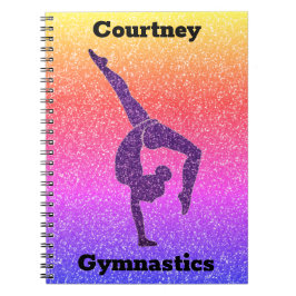 Meisjes Rainbow Glitter Gymnastics Notitieboek