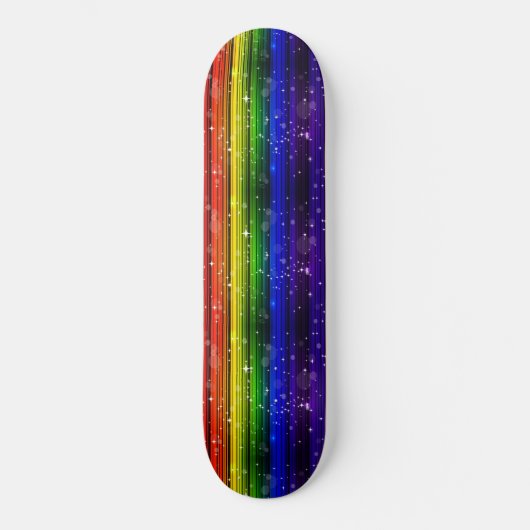Meisjes Rainbow Sparkle Persoonlijk Skateboard (Voorkant)