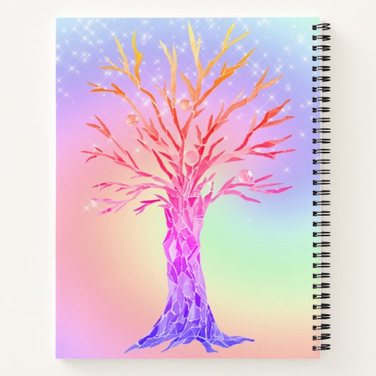 Meisjes Rainbow Sparkles Notitieboek (Achterkant)