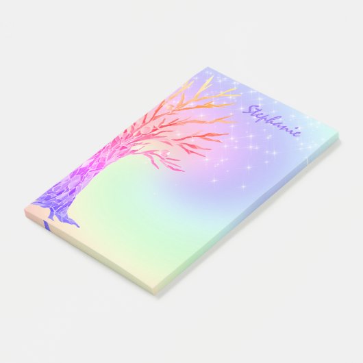 Meisjes Rainbow Sparkles Post-it® Notes (Schuin)