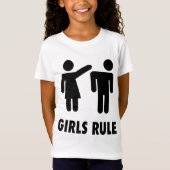 MEISJES REGEL Grappige Kinder t-shirts (Voorkant)