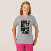 MEISJES REGEL JONGENS DROOL T-shirts (Voorkant volledig)