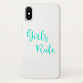 Meisjes Regel Typografie, Cool White Case-Mate iPhone Case (Achterkant)