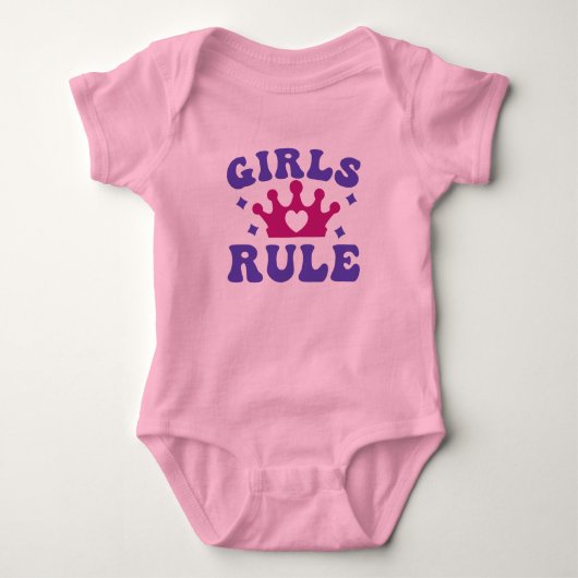Meisjes regelen babyoutfit – Adorable feministisch Romper (Voorkant)