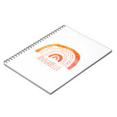 Meisjes regenboog voornaam notitieboek (Linkerzijde)