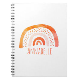 Meisjes regenboog voornaam notitieboek