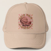 Meisjes regeren basketbal trucker pet (Voorkant)