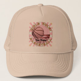 Meisjes regeren basketbal trucker pet