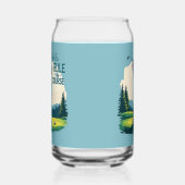 Meisjes regeren de cursus Retro Golf Illustratie Blikvorm Glas (Links)