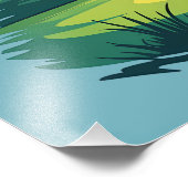 Meisjes regeren de cursus Retro Golf Illustratie Foto Afdruk (Hoek)