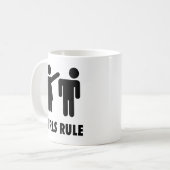 Meisjes regeren koffiemok (Voorkant links)