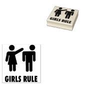 Meisjes regeren rubberstempel (Gestempeld)